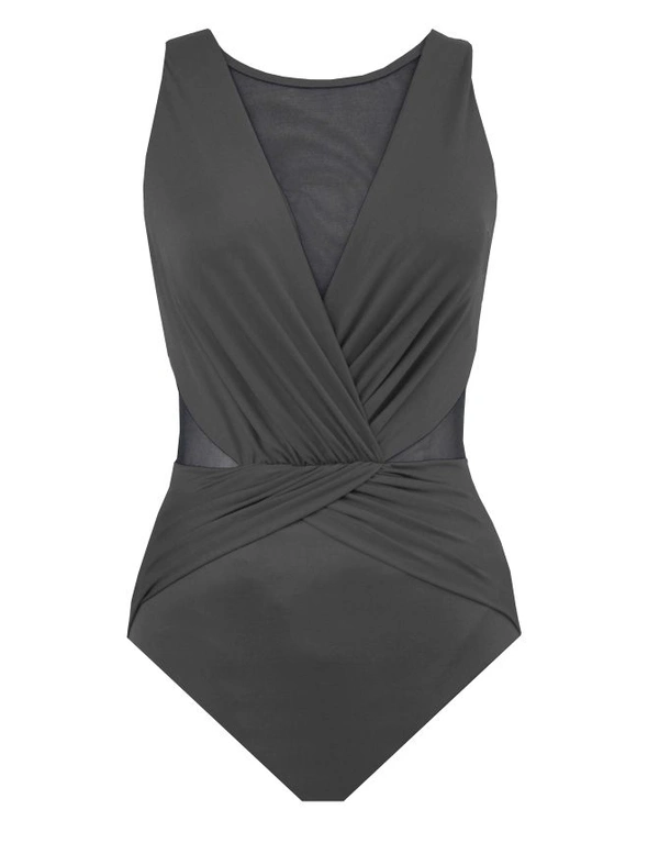 Illusionists Palma Shaping High Neck Swimsuit, hi-res image number null
