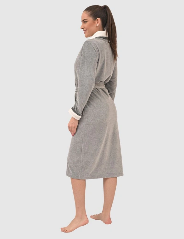 Montreux Shawl Collar Belted Cotton Robe, hi-res image number null