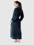 Geneve Modal and Cotton Long Robe with Shawl Collar, hi-res