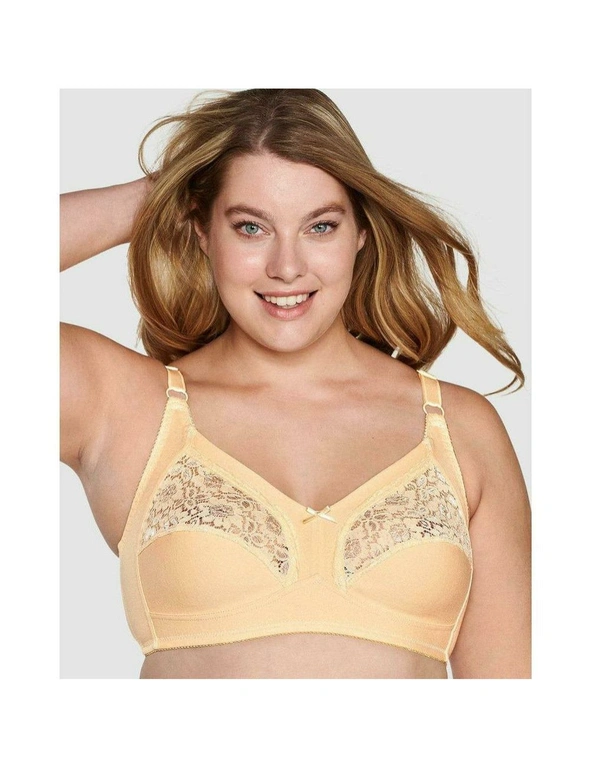 Supportive Soft Cup Wirefree Cotton Bra, hi-res image number null