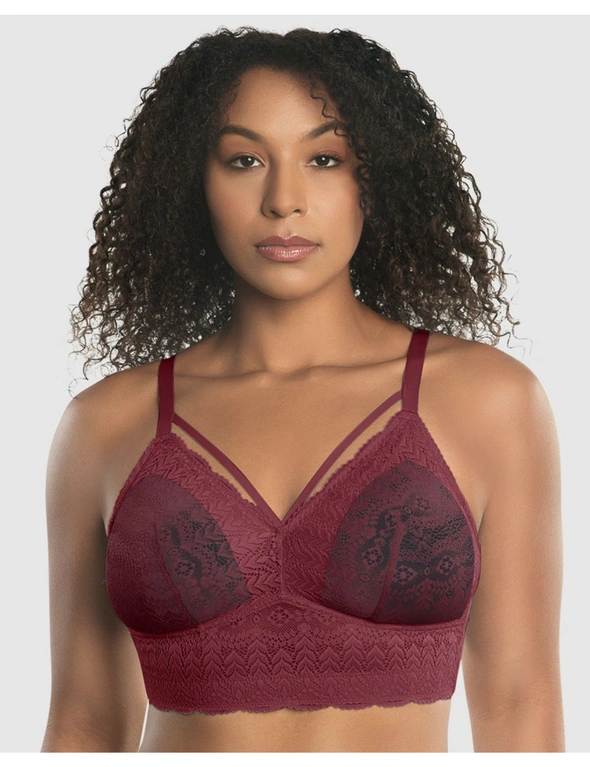 Mia Lace Wireless Longline Lace Bralette, hi-res image number null