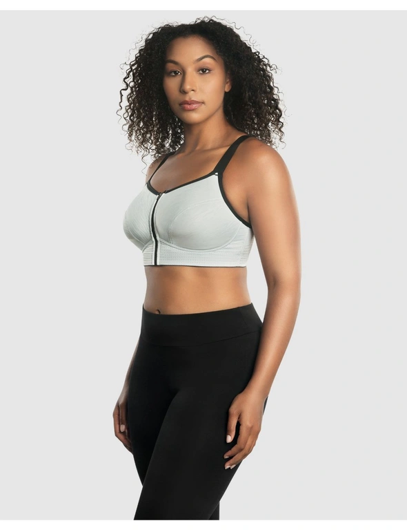Wave Wirefree Zip Front Sports Bra, hi-res image number null