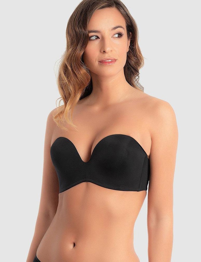 Wonderbra Ultimate Strapless Bra - Size 12G - Womens - Black