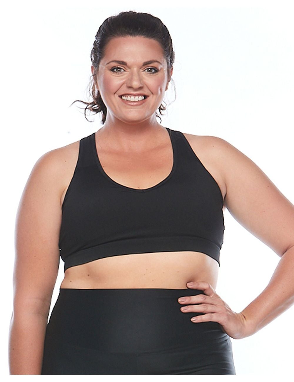 Curvy Chic Sports Bridget Crop Top | Noni B