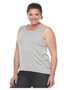 Curvy Chic Sports Lace Back Tank, hi-res