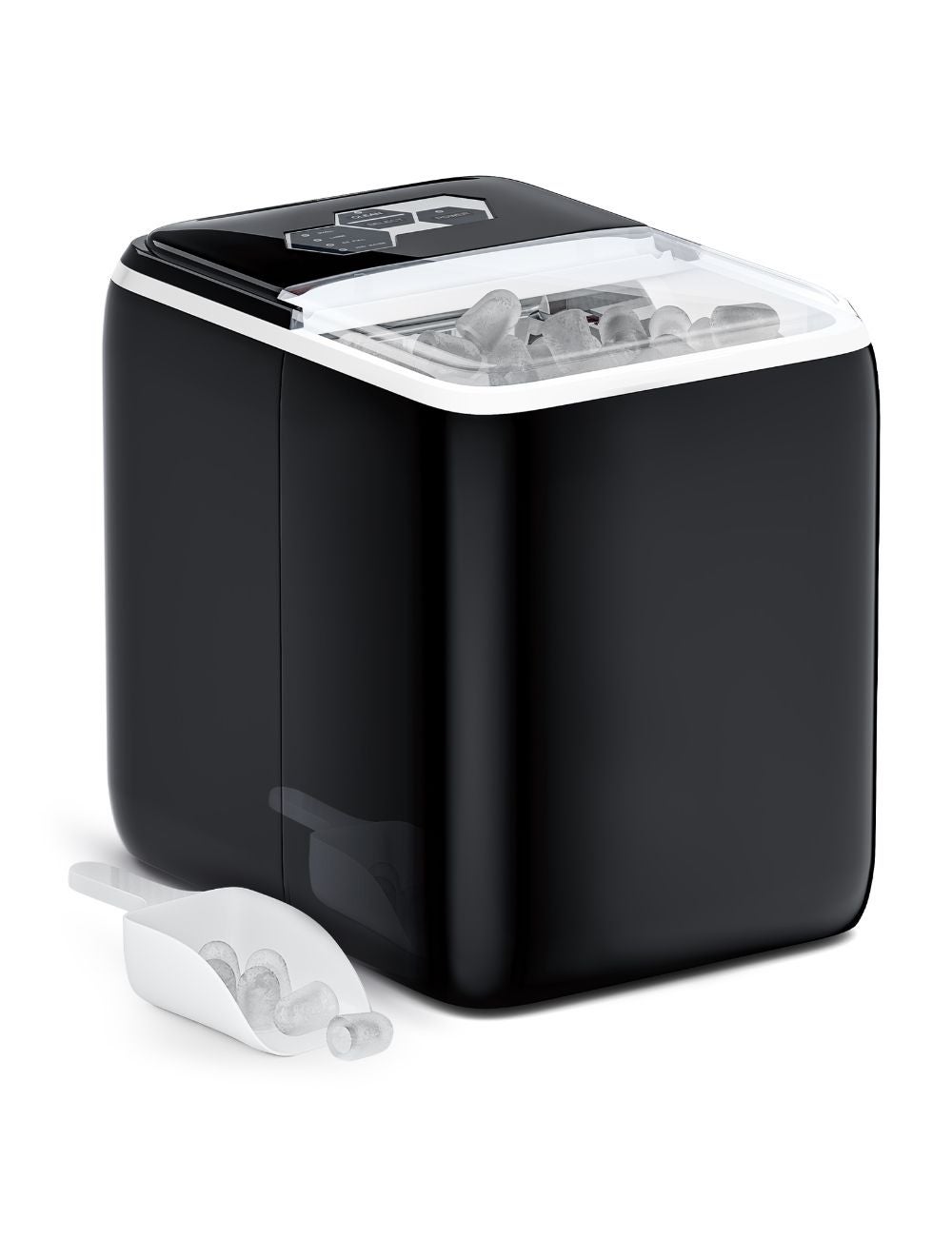 Mini Portable Compact Electric Ice Maker Machine - Black