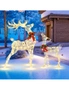 Costway Pre-Lit Reindeer Christmas Lights LED Christmas Deer Decoration Outdoor/Indoor Garden Party Decor Gift, hi-res