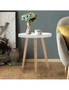 Costway Round Coffee Table Modern Side End Table Storage Nightstand Sofa Bedside Table Home Furniture, hi-res