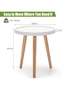 Costway Round Coffee Table Modern Side End Table Storage Nightstand Sofa Bedside Table Home Furniture, hi-res