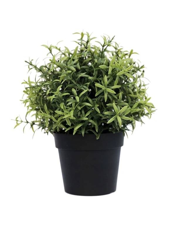 Designer Plants Small Potted Artificial Rosemary Herb Plant UV Resistant, hi-res image number null
