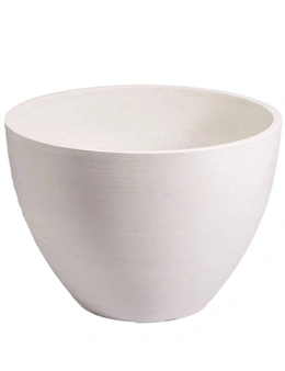 Designer Plants Polished Vintage White Planter Bowl