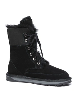 EVERAU® Lace Up Ankle Fashion Sheepskin Women Boots Pathfinder