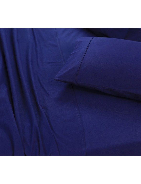 Elan Linen 100% Cotton Vintage Washed Bed Sheet Set, hi-res image number null