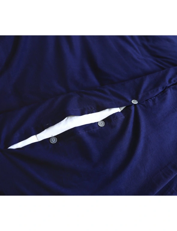 Elan Linen 100% Cotton Vintage Washed Quilt Cover Set, hi-res image number null