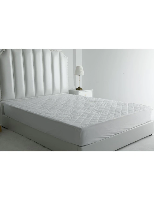 Bonwin Homewares Quilted Cotton Covered Waterproof Mattress Protector, hi-res image number null