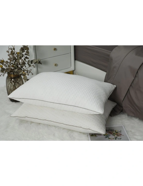 Benson Twin Pack Luxury Comfort Hybrid Pillow, hi-res image number null