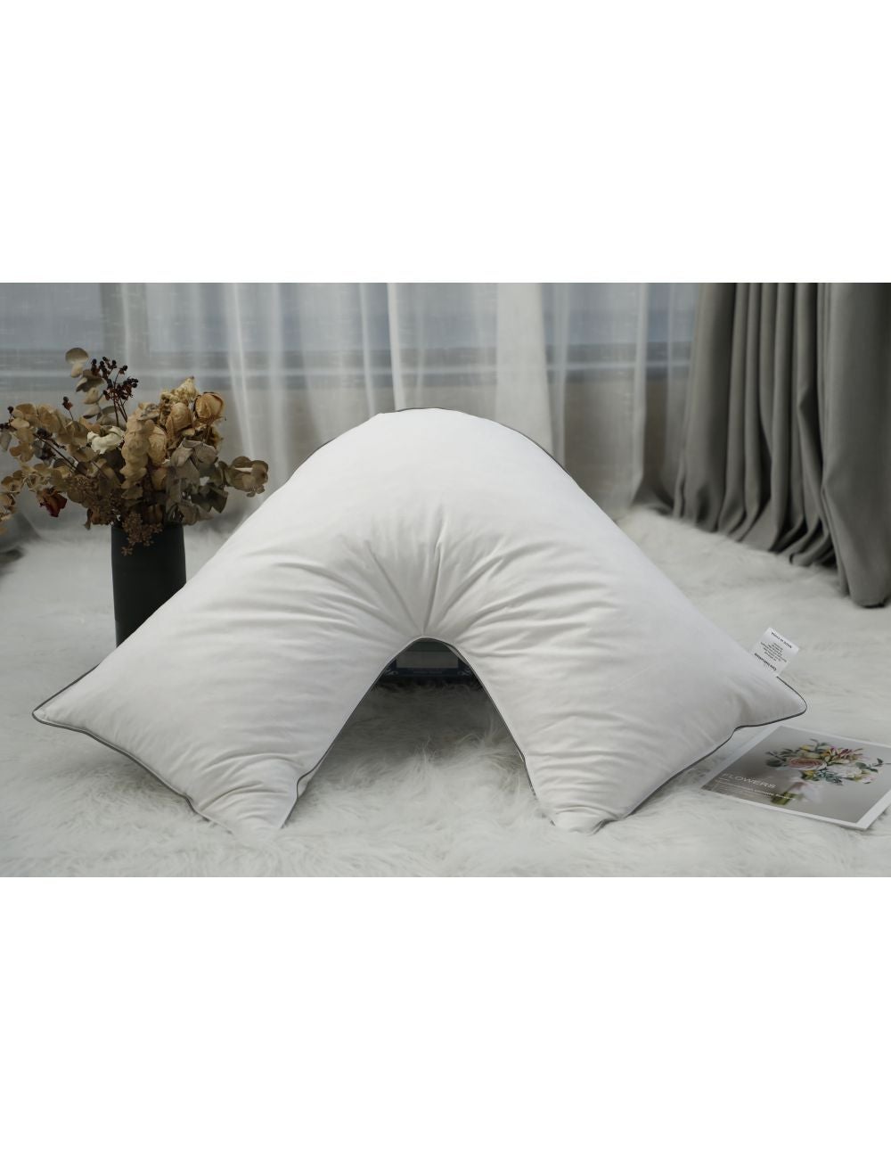 Large v best sale shaped pillow