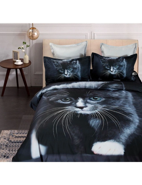 Fabric Fantastic Cat Quilt/Doona/Duvet Cover Set-Queen/King/Super King Size, hi-res image number null