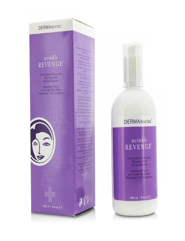 DERMAdoctor Wrinkle Revenge Antioxidant Enhanced Glycolic Acid Facial Cleanser, hi-res image number null