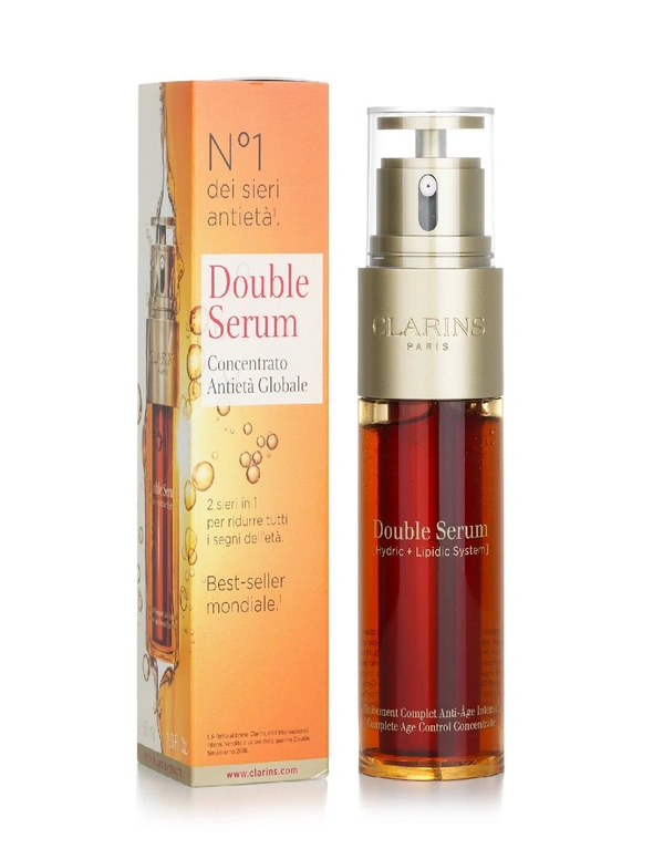 Clarins Double Serum (Hydric + Lipidic System) Complete Age Control Concentrate, hi-res image number null