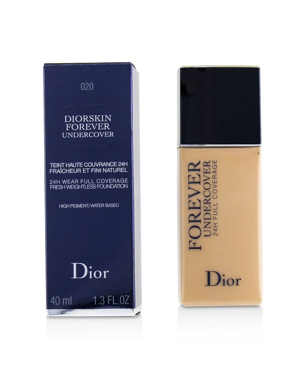 Christian Dior Diorskin Forever Undercover 24H Wear Full Coverage Water Based Foundation - # 020 Light Beige 40ml/1.3oz, hi-res image number null