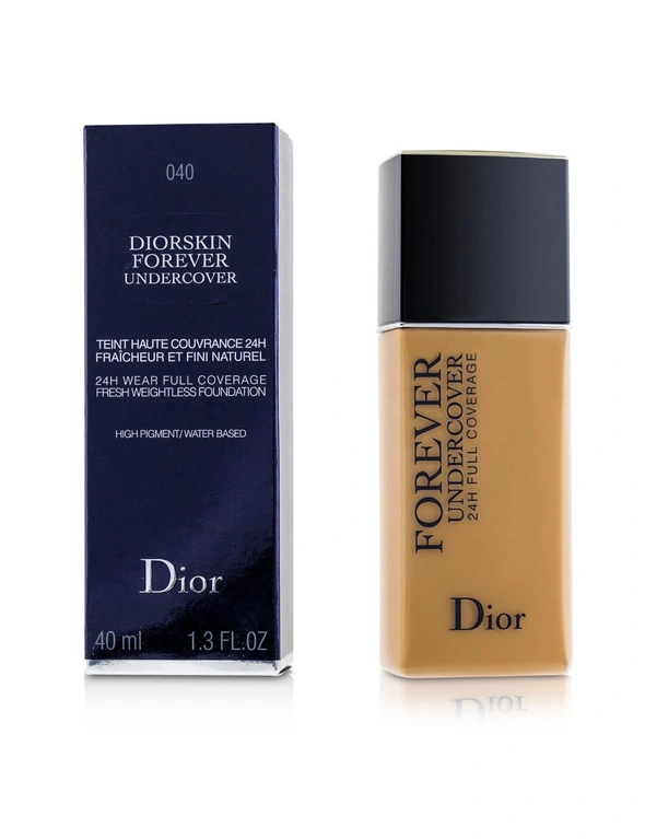 Christian Dior Diorskin Forever Undercover 24H Wear Full Coverage Water Based Foundation - # 040 Honey Beige 40ml/1.3oz, hi-res image number null