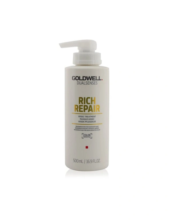 Goldwell Dual Senses Rich Repair 60Sec Treatment (Regeneration For Damaged Hair) 500ml/16.9oz, hi-res image number null