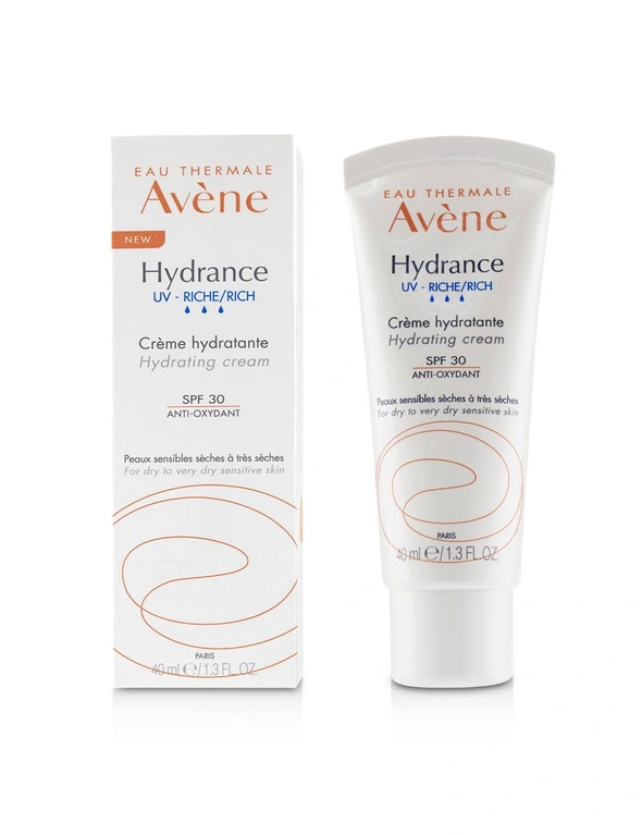 Avene Hydrance UV RICH Hydrating Cream SPF 30 - For Dry to Very Dry Sensitive Skin 40ml/1.3oz, hi-res image number null