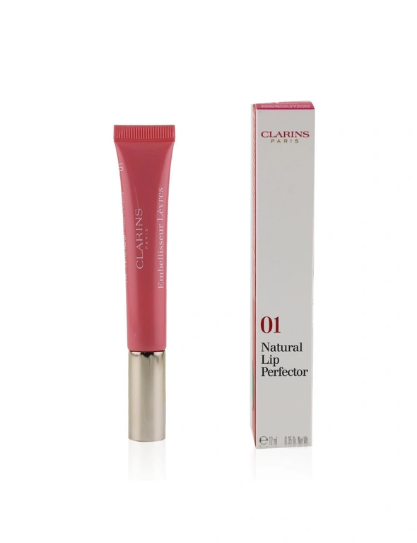 Clarins Natural Lip Perfector - # 01 Rose Shimmer 12ml/0.35oz, hi-res image number null
