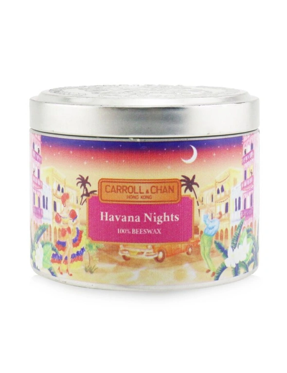 The Candle Company (Carroll & Chan) 100% Beeswax Tin Candle - Havana Nights (8x6) cm, hi-res image number null