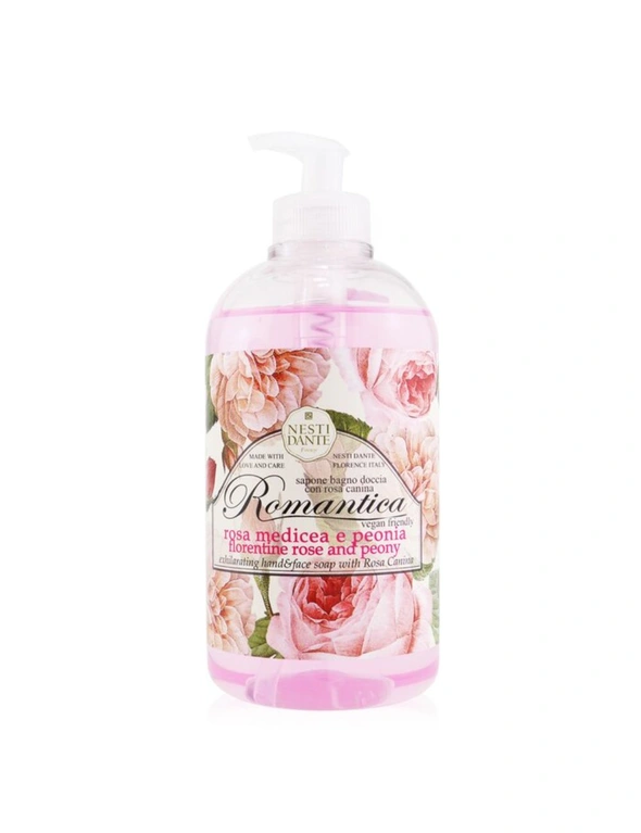 Nesti Dante Romantica Exhilarating Hand & Face Soap With Rosa Canina - Florentine Rose & Peony 500ml/16.9oz, hi-res image number null