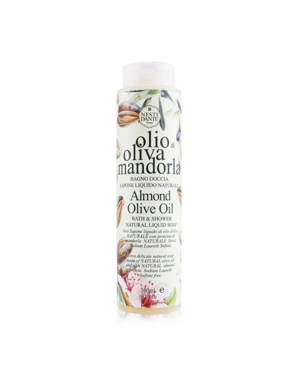 Nesti Dante Bath & Shower Natural Liquid Soap - Almond Olive Oil 300ml/10.2oz, hi-res image number null