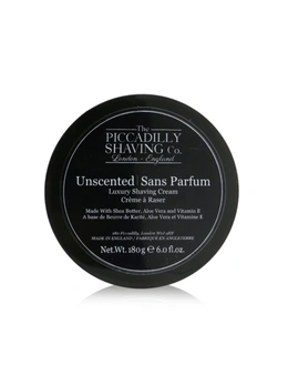 The Piccadilly Shaving Co. Unscented Luxury Shaving Cream 180g/6oz