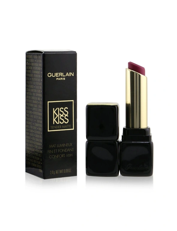 Guerlain Kisskiss Tender Matte Lipstick - # 880 Caress Plum 2.8g/0.09oz, hi-res image number null