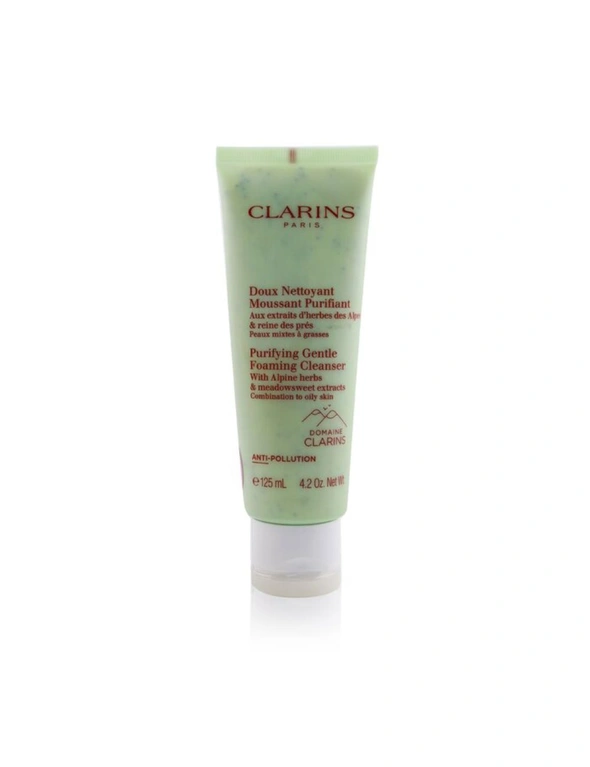 Clarins Purifying Gentle Foaming Cleanser with Alpine Herbs & Meadowsweet Extracts - Combination to Oily Skin 125ml/4.2oz, hi-res image number null