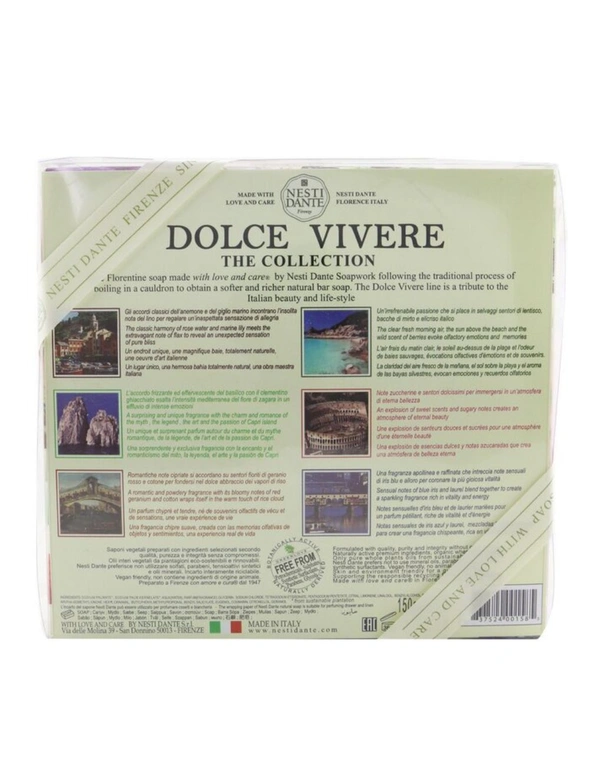 Nesti Dante Dolce Vivere The Collection Soap Set: Sardegna + Portofino + Roma + Capri + Firenze + Venezia 6x 150g/5.3oz, hi-res image number null