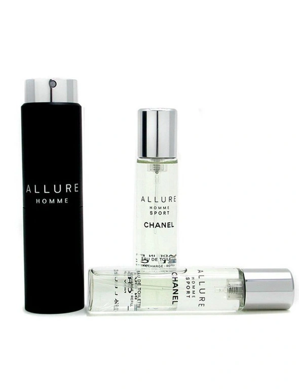 Chanel Allure Homme Sport Eau De Toilette Travel Spray (With Two Refills) 3x20ml/0.7oz, hi-res image number null