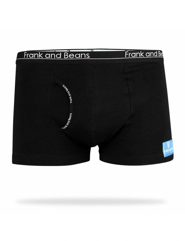 Frank and Beans Black Boxer Briefs Mens Underwear, hi-res image number null