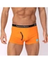 Frank and Beans Orange Boxer Briefs Mens Underwear, hi-res