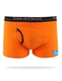 Frank and Beans Orange Boxer Briefs Mens Underwear, hi-res