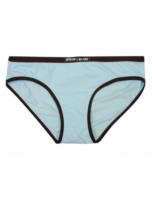 Frank and Beans Blue Bikini Briefs Womens Underwear, hi-res image number null