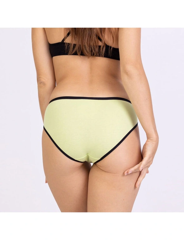 Frank and Beans Green Bikini Briefs Womens Underwear, hi-res image number null