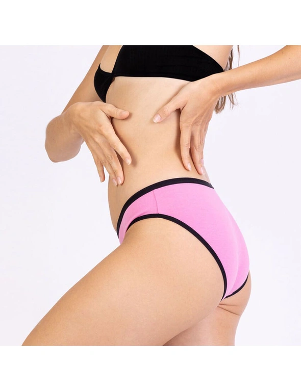 Frank and Beans Pink Bikini Brief Womens Underwear, hi-res image number null