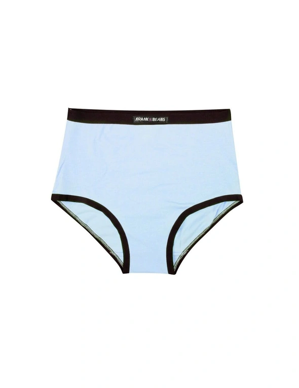 Frank and Beans Blue Full Brief Womens Underwear, hi-res image number null