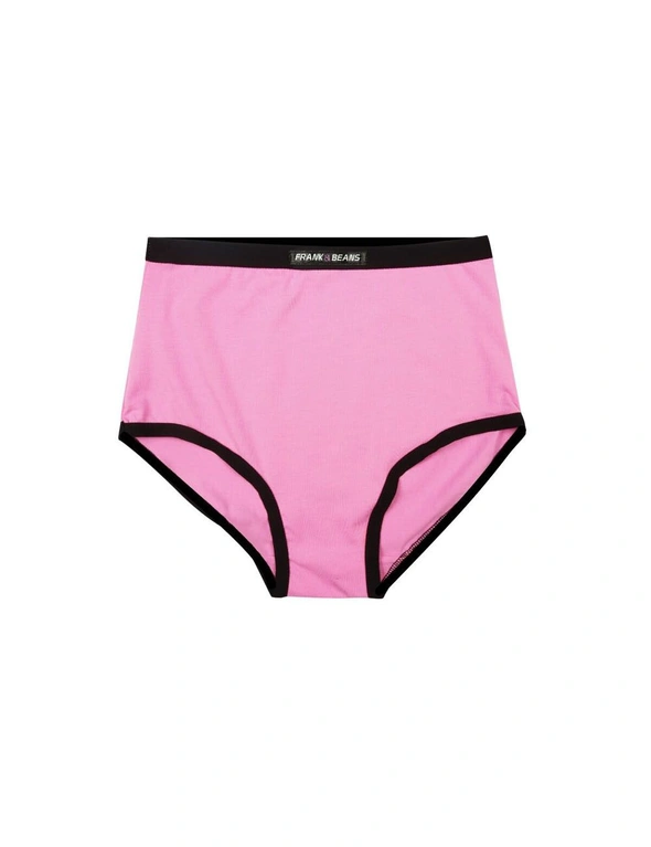 Frank and Beans Pink Full Brief Womens Underwear, hi-res image number null