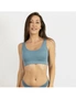 Frank and Beans 1 Ribbed Scoop Bralette Blue Women Underwear, hi-res