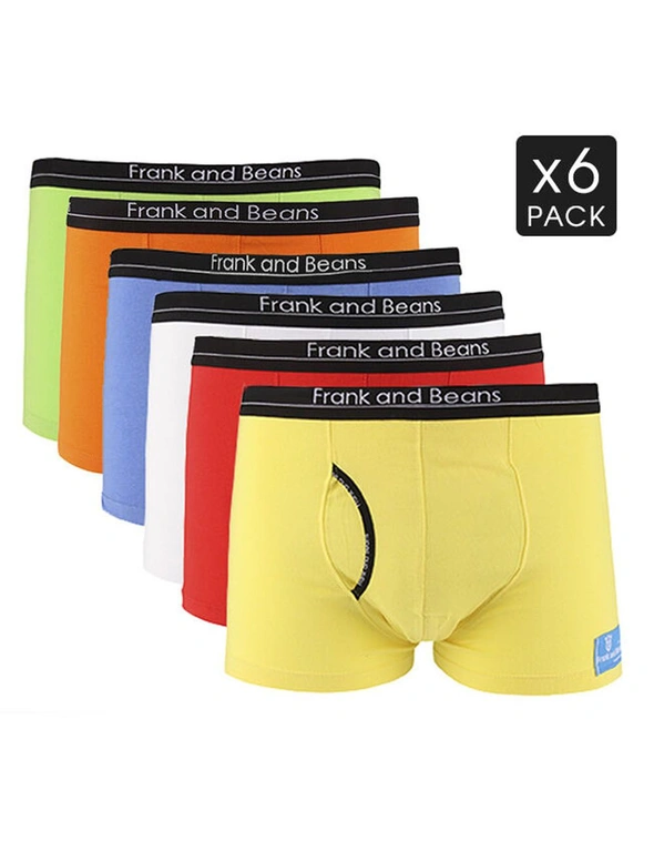 Frank and Beans 6 Boxer Briefs Spin Pack Mens Underwear, hi-res image number null