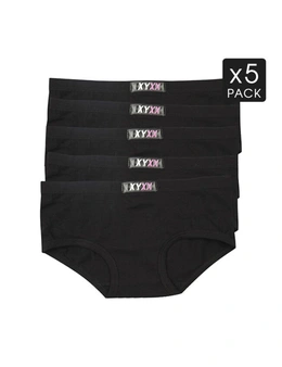 Frank and Beans Boyleg 5 Black Pack XY Edition Womens Underwear