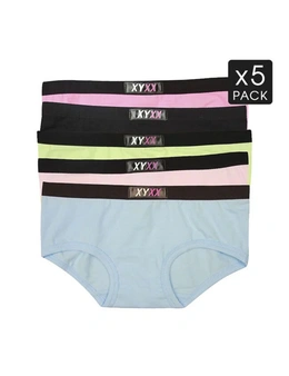 Frank and Beans Boyleg 5 Mix Colour Pack XY Edition Womens Underwear