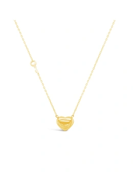 By F&R Contemporary Heart Necklace - Gold